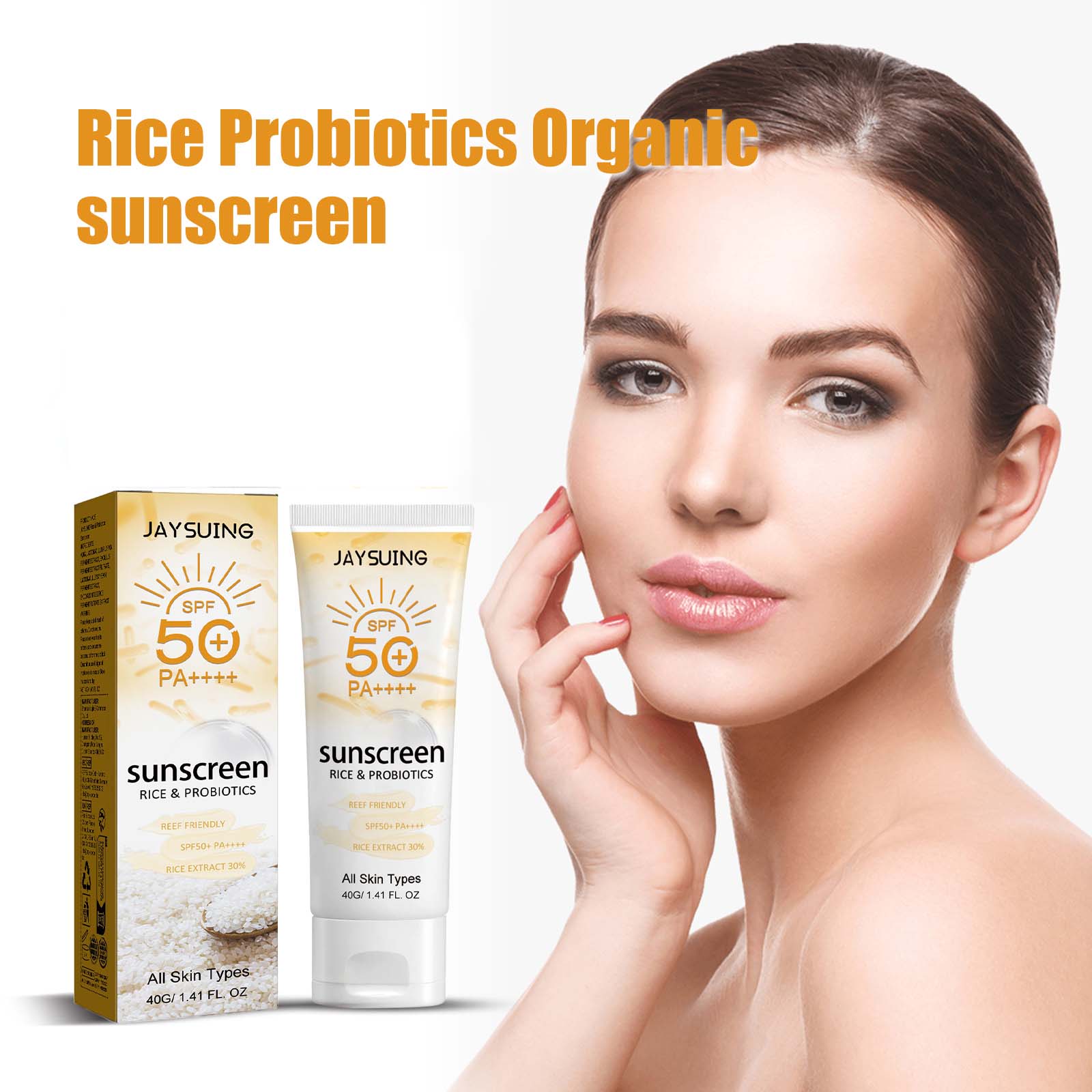 Probiotische biologische rijst - Spf 50 Waterproof Sunscreen recensie en prijs