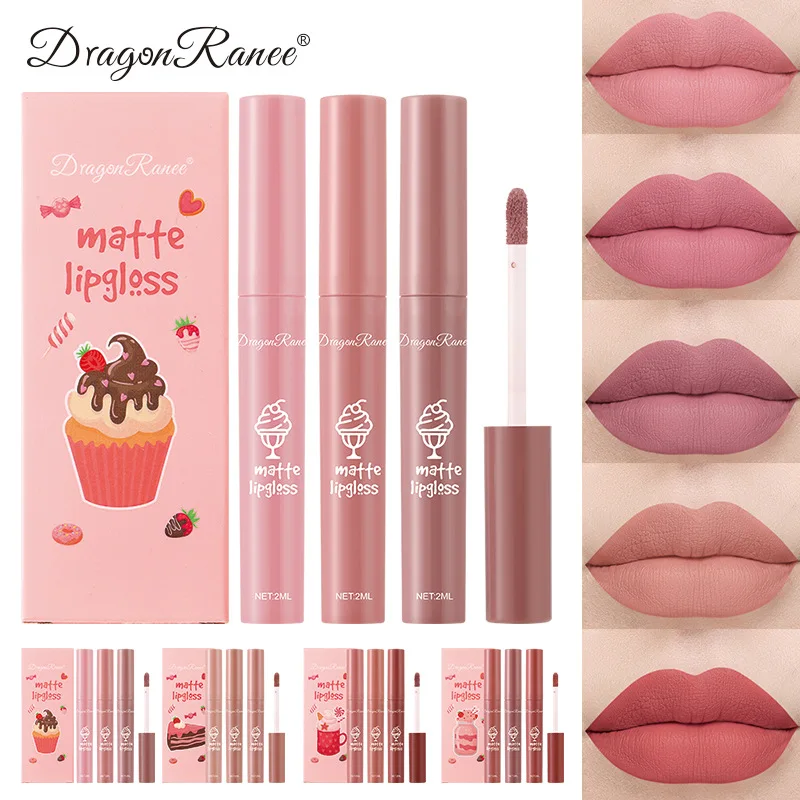 3 stks/set Fluwelen Matte Naak - Matte Velvet Lip Tint Long Lasting recensie en prijs