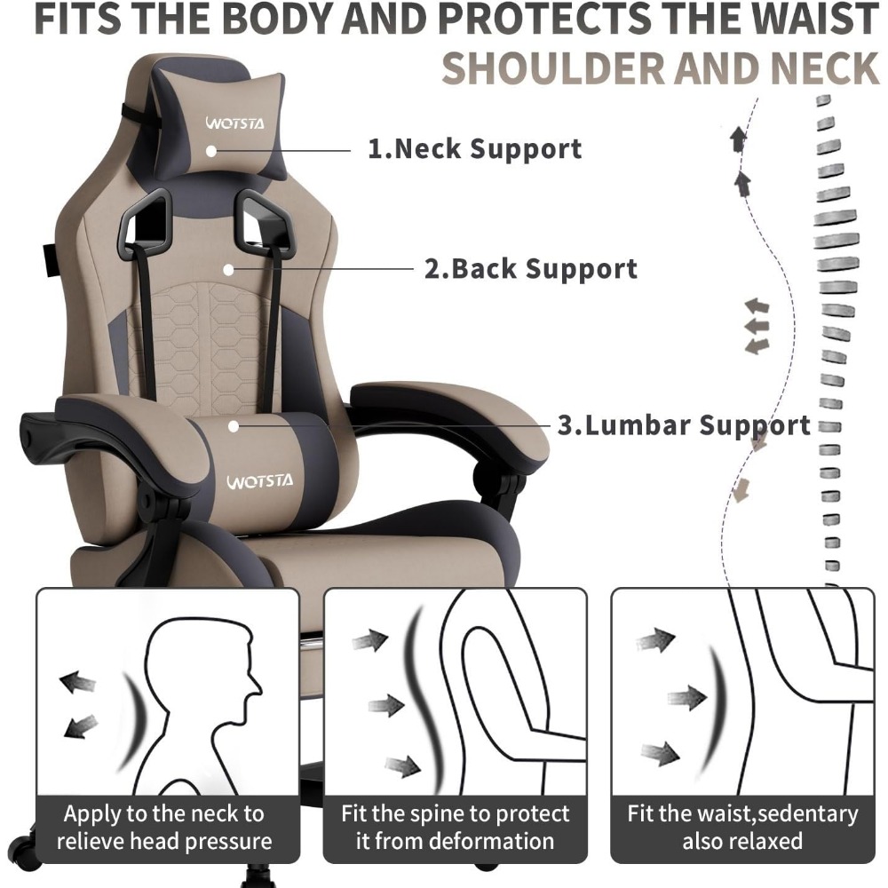 Ergonomische gamingstoel met m - Massage recensie en prijs