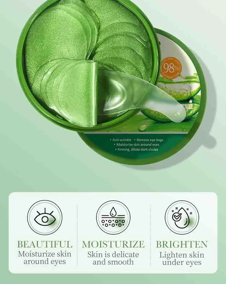 60pcs Aloë Vera Collageen Oogm - Collagen Under Eye Patches recensie en prijs