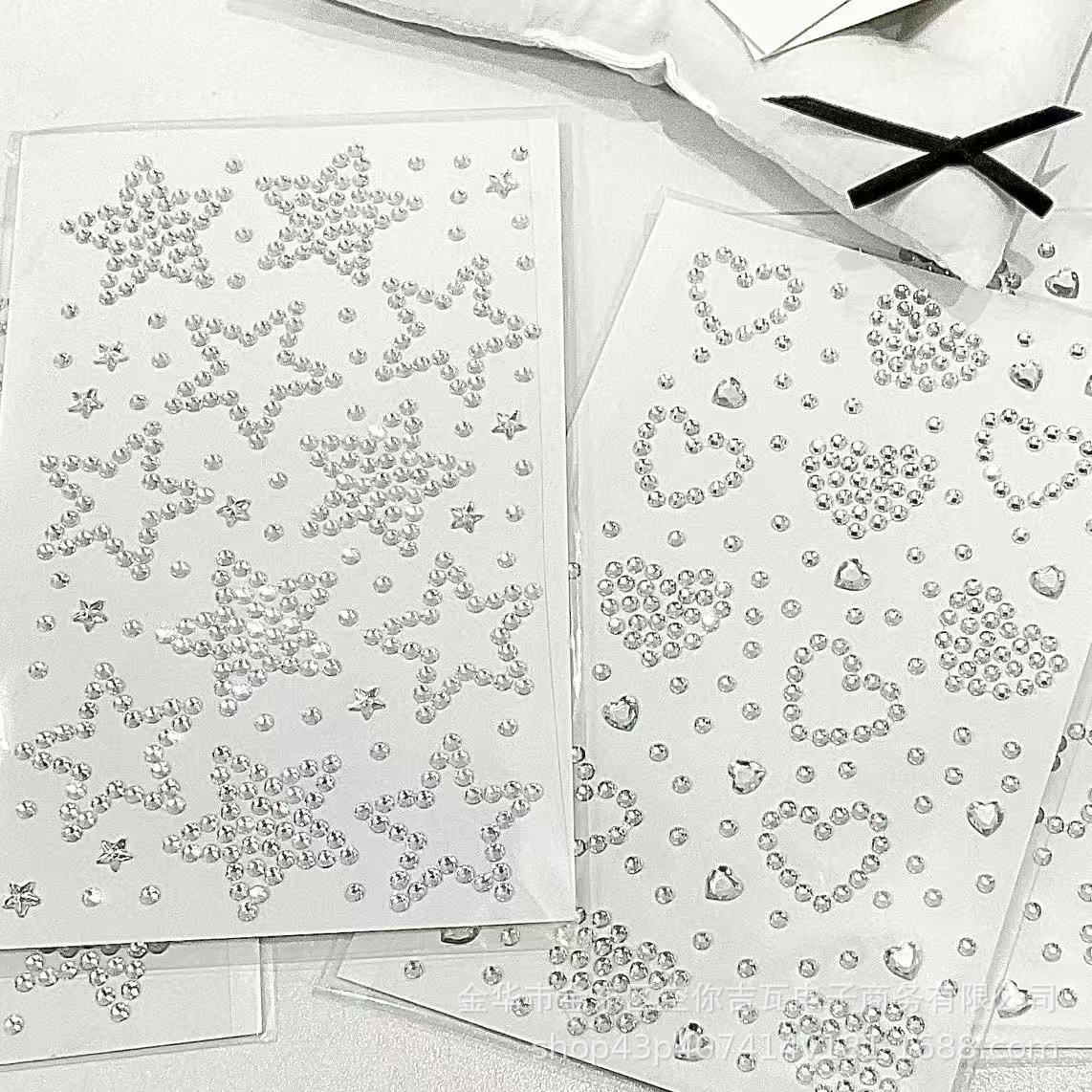 Zilveren Ster Hart Strass Stic - Nail Art recensie en prijs