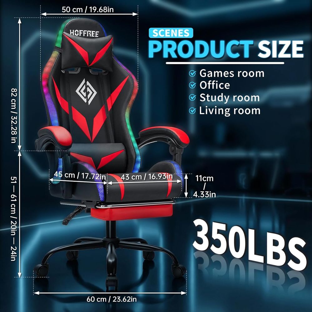 Ergonomische gamingstoel met h - Massage recensie en prijs