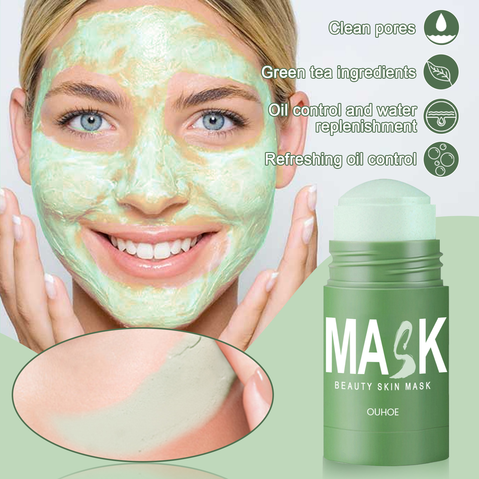 Groene Thee Solid Mask Stick - - Green Tea Cleansing Clay Mask recensie en prijs
